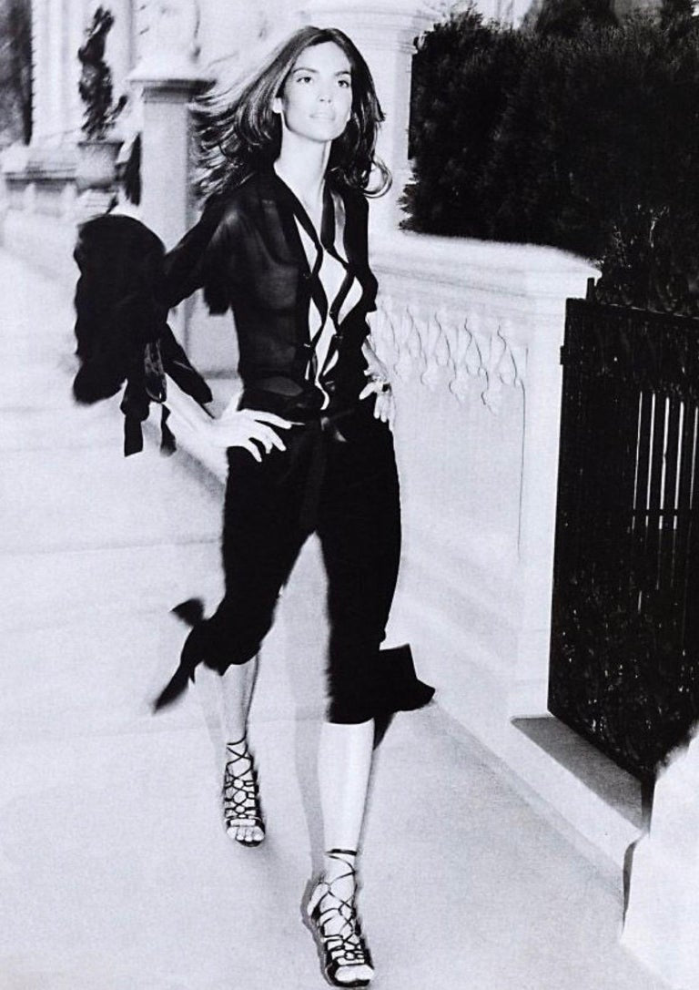 Vintage Yves Saint Laurent 2002 F/W Velvet Bloomer Pants on model @recessla 