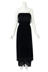 velvet evening dress by Oscar de la Renta on mannequin @ Recess LA