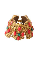 Cabochon link bracelet by Dominique Denaive @ Recess LA