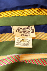 silk drum print blouse by Hermes label @ Recess LA