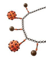Abstract ball drop necklace close @ Recess LA