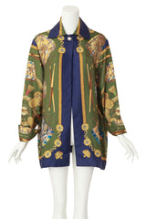 silk drum print blouse by Hermes on mannequin @ Recess LA