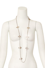 Ginkgo leaf chain necklace by P&M Paris on mannequin @ Recess LA