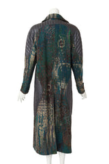 Quilted Jacquard Coat by Issey Miyake on mannequin back @ Recess LA