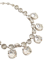 Vintage Crystal Drop Collar Necklace closeup @ Recess LA