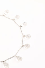 Vintage Crystal Teardrop Necklace close @ Recess LA