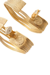 Hoop earrings by Premier Etage Paris backside clips and signature @ Recess LA