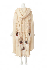 Knit Feather Cape
