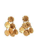 Disc cluster drop earrings @ Recess LA