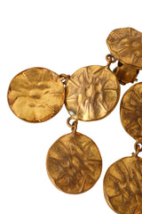 Disc cluster drop earrings discs up close @ Recess LA