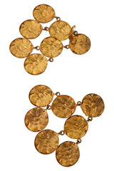 Disc cluster drop earrings backside @ Recess LA