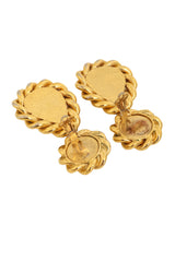 Vintage Jacky de G Pearl Rope Drop Earrings backs open @ Recess LA