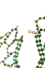 rhinestone draped bib necklace clasp @ Recess LA
