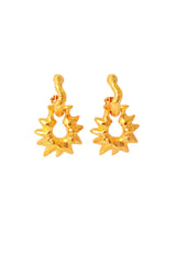 Star Hoop Earrings by Alexis Lahellec @ Recess LA