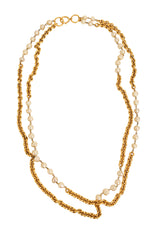 Vintage Chanel 1984 F/W Pearl Chain Necklace @ Recess LA