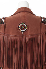 beaded jacket by Arturo on mannequin back close @ Recess LA