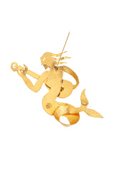 mermaid musician brooch by Hervé Van Der Straeten back open @ Recess LA
