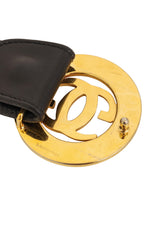 Vintage Gucci Leather Enamel Logo Belt back of buckle @ Recess LA