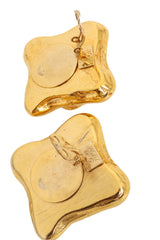 Vintage Jacky de G square Cluster Button Earrings signature @ Recess LA