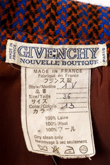 Herringbone Jacket & Skirt Suit Set by Givenchy label @ Recess LA