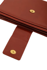 Vintage Pierre Cardin Chain Leather Envelope Clutch II inside snap @ Recess LA