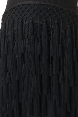 tassel skirt by Gianni Versace on mannequin close up @ Recess LA