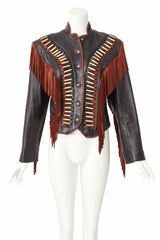Leather Jacket by Diamond Leathers on mannequin @ Recess LA