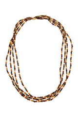 Zebra Crystal Torsade Necklace @ Recess LA