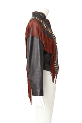 Leather Jacket by Diamond Leathers on mannequin side @ Recess LA