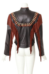 Leather Jacket by Diamond Leathers on mannequin back @ Recess LA