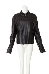 leather jacket by Gianni Versace on mannequin @ Recess LA