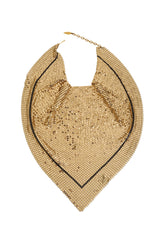 Vintage Whiting & Davis Mesh Chain Scarf Bib Necklace @ Recess LA