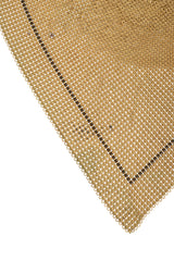 Vintage Whiting & Davis Mesh Chain Scarf Bib Necklace minor tarnshing @ Recess LA