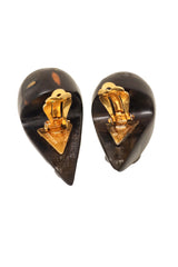horn inlay earrings by Von Musulin backs open @ Recess LA