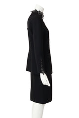 Jacket & skirt suit set by Thierry Mugler on mannequin side @ Recess La