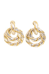 rope link drop earrings by Christian Dior @ Recess LA