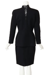Jacket & skirt suit set by Thierry Mugler on mannequin back @ Recess La