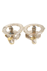 rope link drop earrings by Christian Dior backs open @ Recess LA