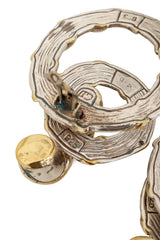 rope link drop earrings by Christian Dior oxidation @ Recess LA