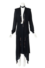 Jacket, Skirt & Scarf Set by Holly's Harp on mannequin @ Recess LA