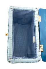 Vintage Woven Vinyl Box Bag interior @recess la