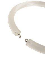 Prism Pendant Lucite Necklace clasp close @ Recess LA
