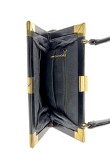 Vintage Chinese Needlepoint Frame Bag interior @recess la