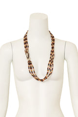 Zebra Crystal Torsade Necklace on mannequin @ Recess LA