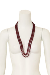 Rhinestone Clasp Bead Necklace beads @ Recess LA