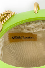Vintage Walborg Raffia Rings Box Bag Woolf brothers label @recess la