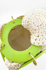 Vintage Walborg Raffia Rings Box Bag interior @recess la