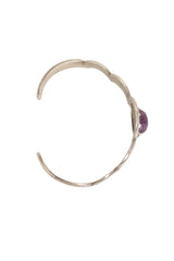 Vintage Taxco Sterling Crescent Bangle Bracelet from above @ Recess LA