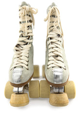 Vintage Maud Frizon Suede Roller Skates front @recess la
