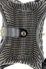Vintage Woven Vinyl Double Handle Bag interior @recess la